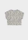 Blusa M/C Estampada Hueso Junior Niña Mayoral M6012 MAYORAL