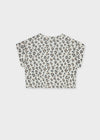 Blusa M/C Estampada Hueso Junior Niña Mayoral M6012 MAYORAL