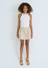 Blusa Tirantes Bordado Flores Blanca Junior Niña M6015 MAYORAL