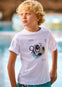 Playera M/C Back Print Blanco Junior Niño Mayoral M6036
