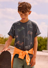 Playera M/C Estampada Plomo Junior Niño Mayoral M6038 MAYORAL