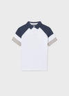 Polo M/C Combinado Blanco Junior Niño Mayoral M6165 MAYORAL