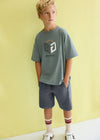 Conjunto Short Algodon Embossed Laurel Junior Niño Mayoral M6690 MAYORAL