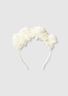 Diadema Flores Tul Crudo Mayoral M10154 MAYORAL