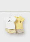 Conjunto Playera M/C Con Short De Algodon 4 Piezas Sunny Mayoral M1652 MAYORAL