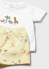 Conjunto Playera M/C Con Short De Algodon 4 Piezas Sunny Mayoral M1652 MAYORAL