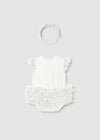 Pañalero Body Tutu Osito Crudo Bebe Niña Mayoral M1729 MAYORAL