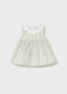 Vestido Rayas Lino Aqua Bebe Niña Mayoral M1801