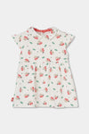 Vestido De Algodon Estampado Catarinas Blanco De Bebé -Bci Boboli T1M M113083 BOBOLI