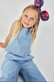 Conjunto De Blusa Con Pantalon Bordado Demin De Niña Boboli M323075