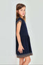 Vestido Algodon Flamé Marino De Niña -Bci Boboli M403120