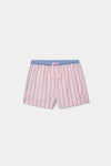 Pijama De Short Rayas Rosa De Niña -Bci Bobolit2 M483106 BOBOLI