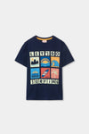 Conj, Bermuda Amarillo Con Playera M/C De Algodon De Niño -Bci Bobolit18M M503086 BOBOLI