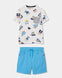 Conjunto Bermuda Cielo Playera De Algodon Estampada De Niño -Bci Boboli M503132