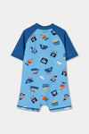 Trajede Baño Mono Poliamida Azul De Niño Bobolit12M M503211 BOBOLI