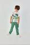 Conjunto Playera M/C Con Pantalon Algodon Verde De Niño -Bci Boboli M513032