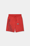 Conjunto Playera Gris M/C Con Bermuda Roja De Algodon Bicolor De Niño -Bci Boboli T4 M603076 BOBOLI