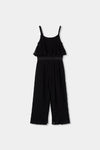 Mono Gasa Plisado Negro De Niña Boboli T6 M783109 BOBOLI