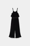 Mono Gasa Plisado Negro De Niña Boboli T6 M783109 BOBOLI