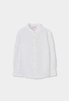 Camisa Lino Manga Larga Blanco De Niño -Bci Boboli T12M M863030 BOBOLI