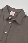 Camisa Lino Manga Larga Gris De Niño -Bci Boboli T4 M873019 BOBOLI