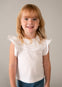 Blusa M/C Puntillas Blanco Niña Mayoral M3008
