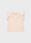 Blusa M/C Puntillas Salmon Niña Mayoral M3008 MAYORAL