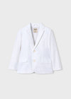 Saco Blazer Lino Suiting Blanco Niño Mayoral M3437 MAYORAL
