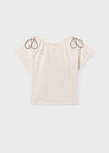 Blusa M/C Bambula Hueso Junior Niña Mayoral M6006 MAYORAL