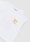 Blusa S/M Grafica Blanco Junior Niña Mayoral M6014 MAYORAL