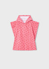 Toalla Poncho Playa Estampado Rosa Niña Mayoral MAYORAL