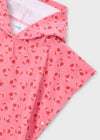 Toalla Poncho Playa Estampado Rosa Niña Mayoral MAYORAL