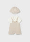Overol Pañalero Corto Beige Bebe Niño Mayoral M1651