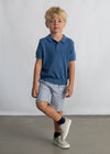 Polo M/C Tejido Añil Niño Mayoral M3106 MAYORAL