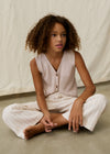 Blusa Chaleco Tejido Botones Beige Junior Niña Mayoral M6020 MAYORAL