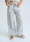 Pantalon Mezclilla Wide Le Gris Junior Niña Mayoral M6552 MAYORAL