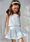 Conj. Falda Tweed Celeste Abelylula M5059