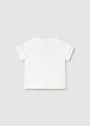 Blusa M/C Grafica Blanco Bebe Niña Mayoral M1080 MAYORAL