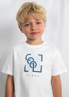 Conjunto Playera M/C Embossed Blanco Con Short Topo Niño Mayoral M3058 MAYORAL