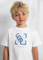 Playera M/C Embossed Blanco Niño Mayoral M3058