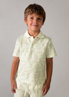 Polo M/C Estampado Nata Verde Niño Mayoral M3104 MAYORAL