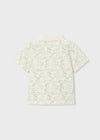 Polo M/C Estampado Nata Verde Niño Mayoral M3104 MAYORAL