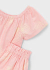 Conjunto Blusa Con Falda Lino Estampado Blossom Niña Mayoral M3947 MAYORAL