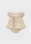 Vestido Bordado Beige Bebe Niña Mayoral M1802