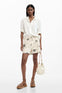 Short Estampado Beige M26Swpw29 Dama Desigual