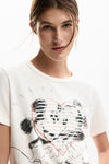 Playera Core_Mickey Blanco M26Swtk42 Dama Desigual DESIGUAL
