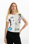 Playera Beso_Mickey Blanco M26Swtk45 Dama Desigual DESIGUAL