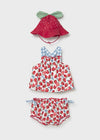 Conjunto 3 Piezas Baño Proteccion Solar Rojo Bebe Niña Mayoral M1635 MAYORAL