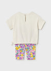 Conjunto Leggings Estampado Lila Bebe Niña Mayoral M1753 MAYORAL