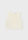 Conjunto Blusa S/M Con Pantalon Bordado Lino Niña Mayoral M3024 MAYORAL